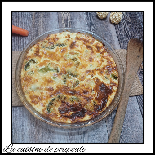 Clafoutis carottes et brocoli