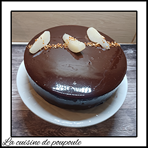 Entremets poire chocolat