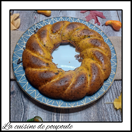 Fondant de potiron aux pépites de chocolat