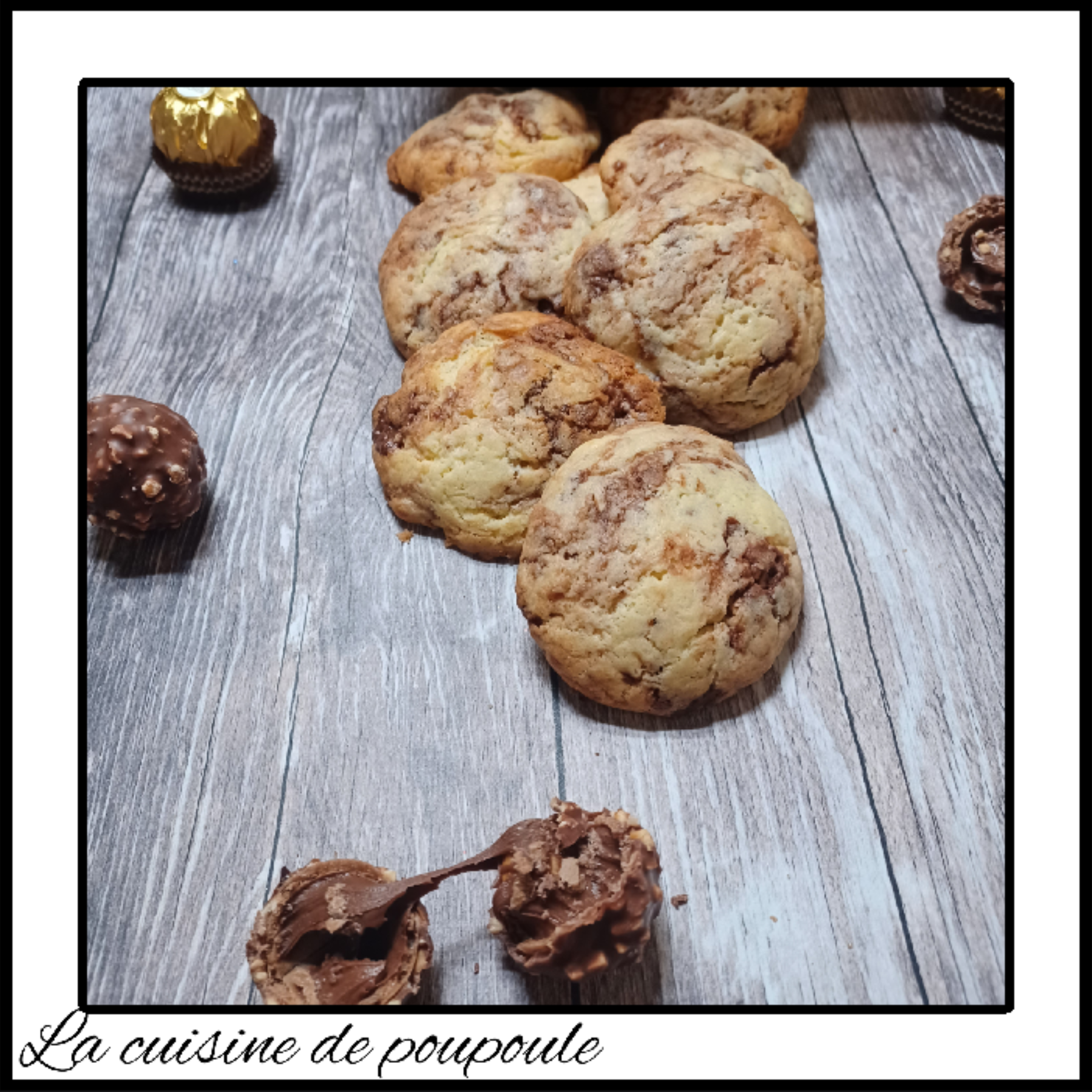 Cookie au Ferrero Rocher
