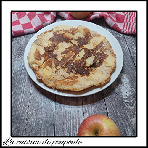 Crêpes épaisse aux pommes (matefaim, matafan)