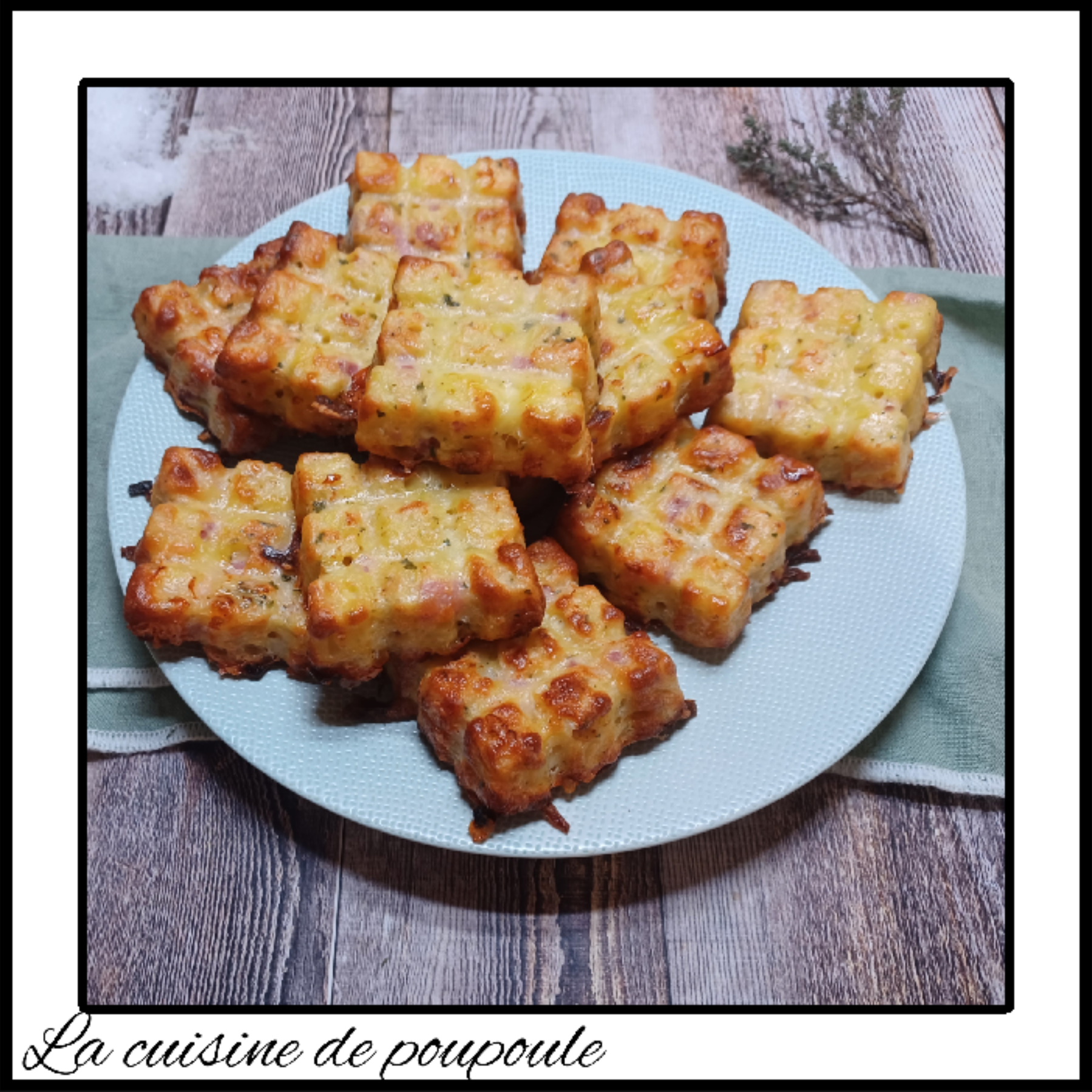 Gâteau de pommes de terre au bacon et mozzarella