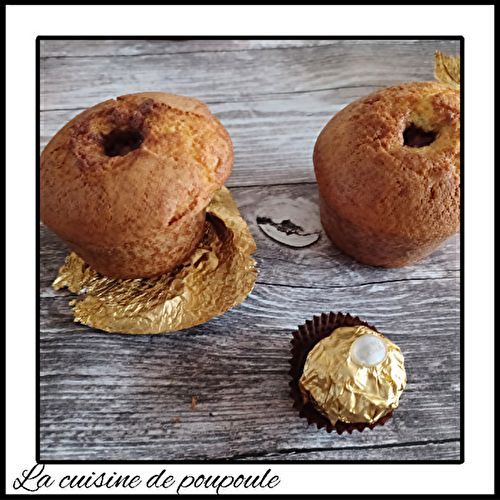 Muffins aux Ferrero Rocher