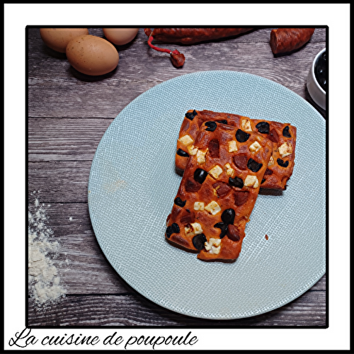 Gaufres comme une pizza au chorizo