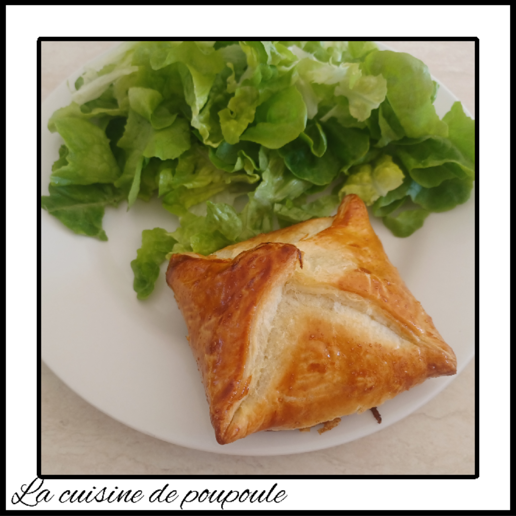 Panier feuilleté épinard, chévre & jambon