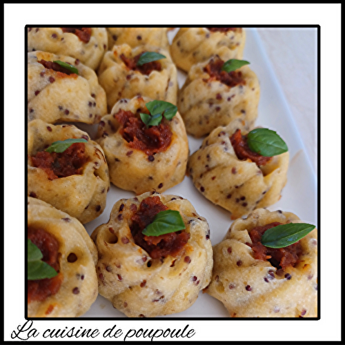 Bouchées moutarde à l’ancienne et pesto rosso