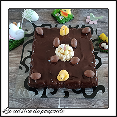 Gâteau moelleux au yaourt et au chocolat