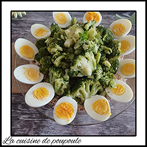 Salade de sarrasin brocolis et œufs durs
