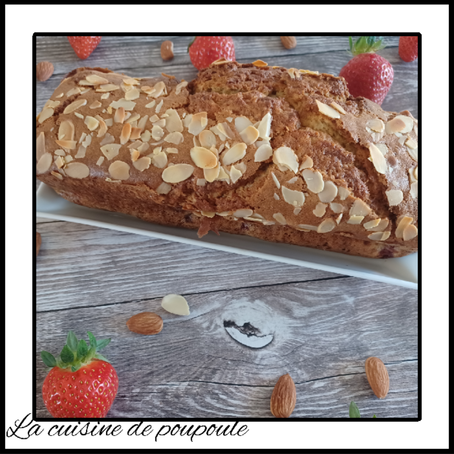 Cake aux fraises moelleux