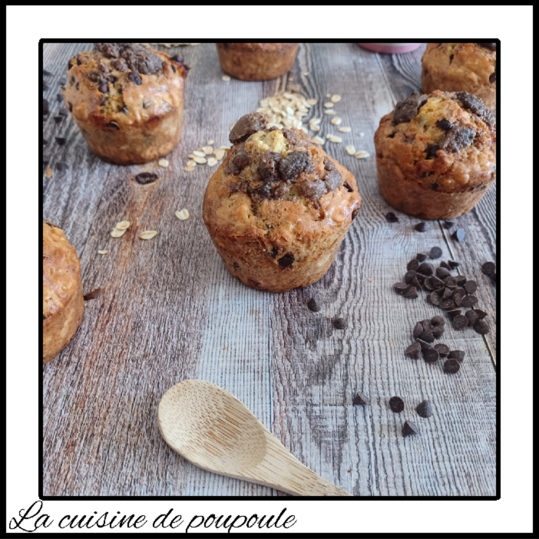 Muffins aux deux chocolats et caramel