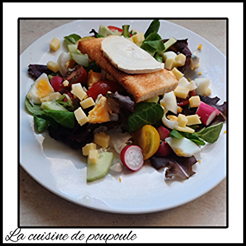 Salade croque végétal blé fromage