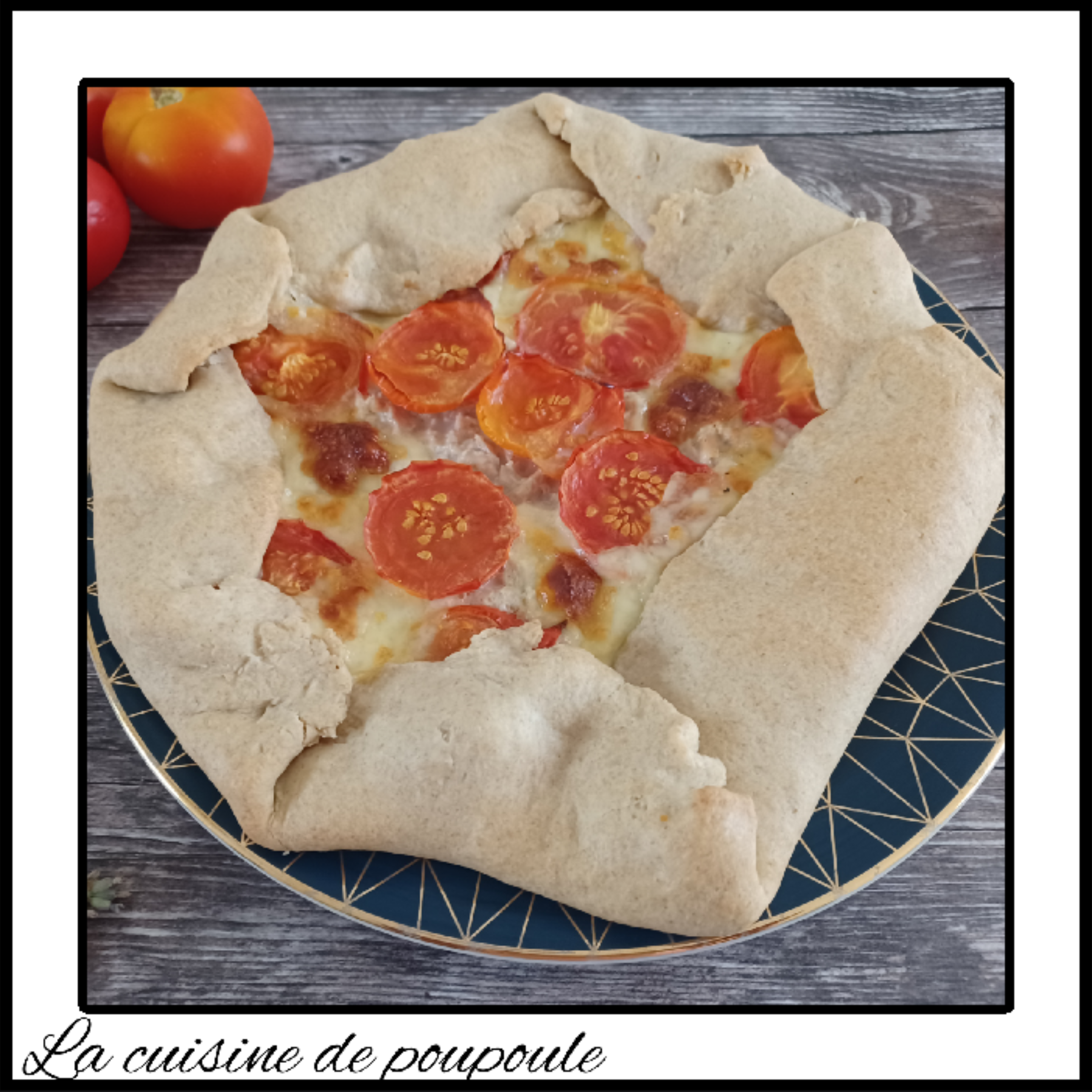 Tarte rustique tomate et thon mariné