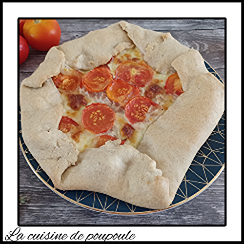 Tarte rustique tomate et thon mariné