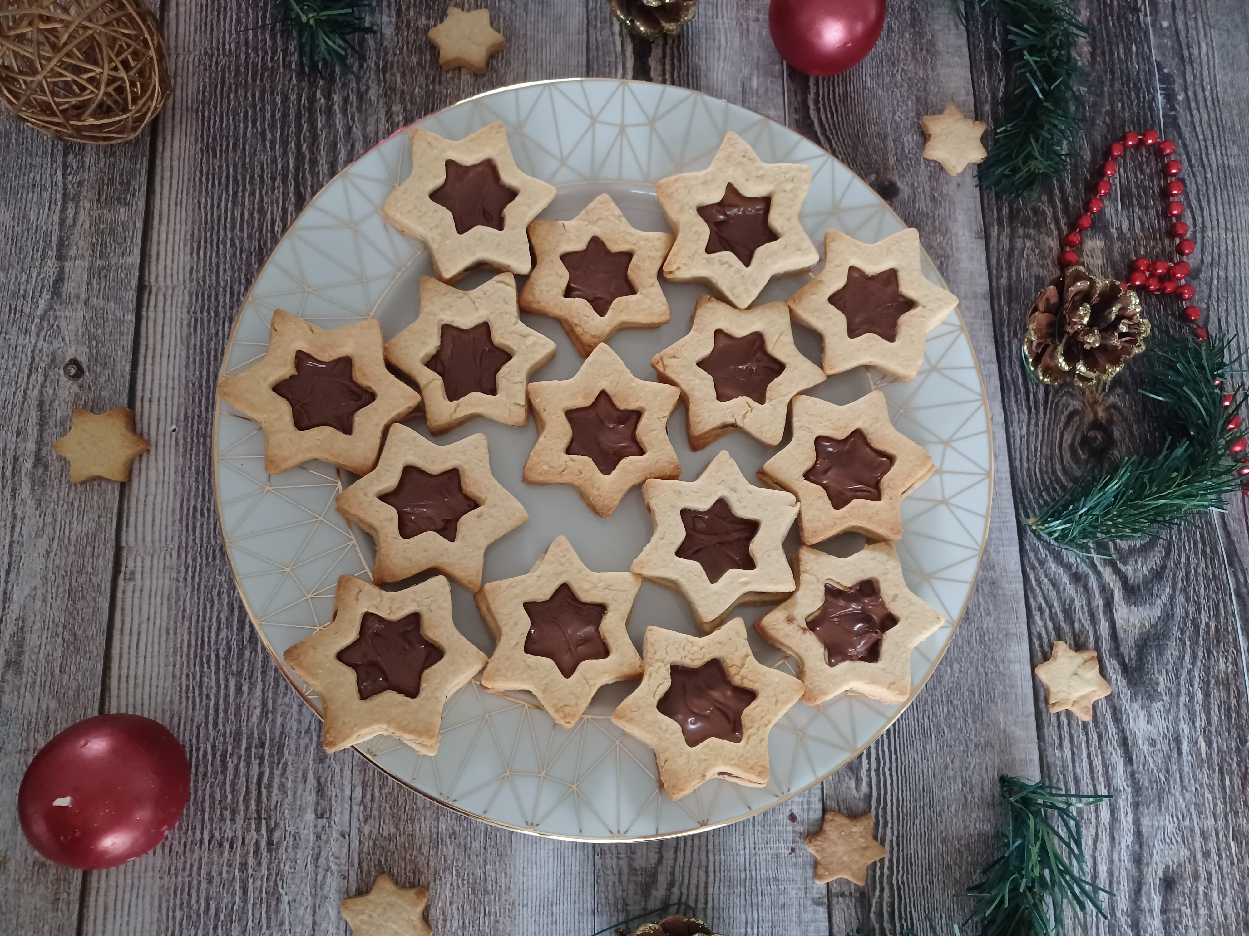 Etoiles de noël à la pâte à tartiner