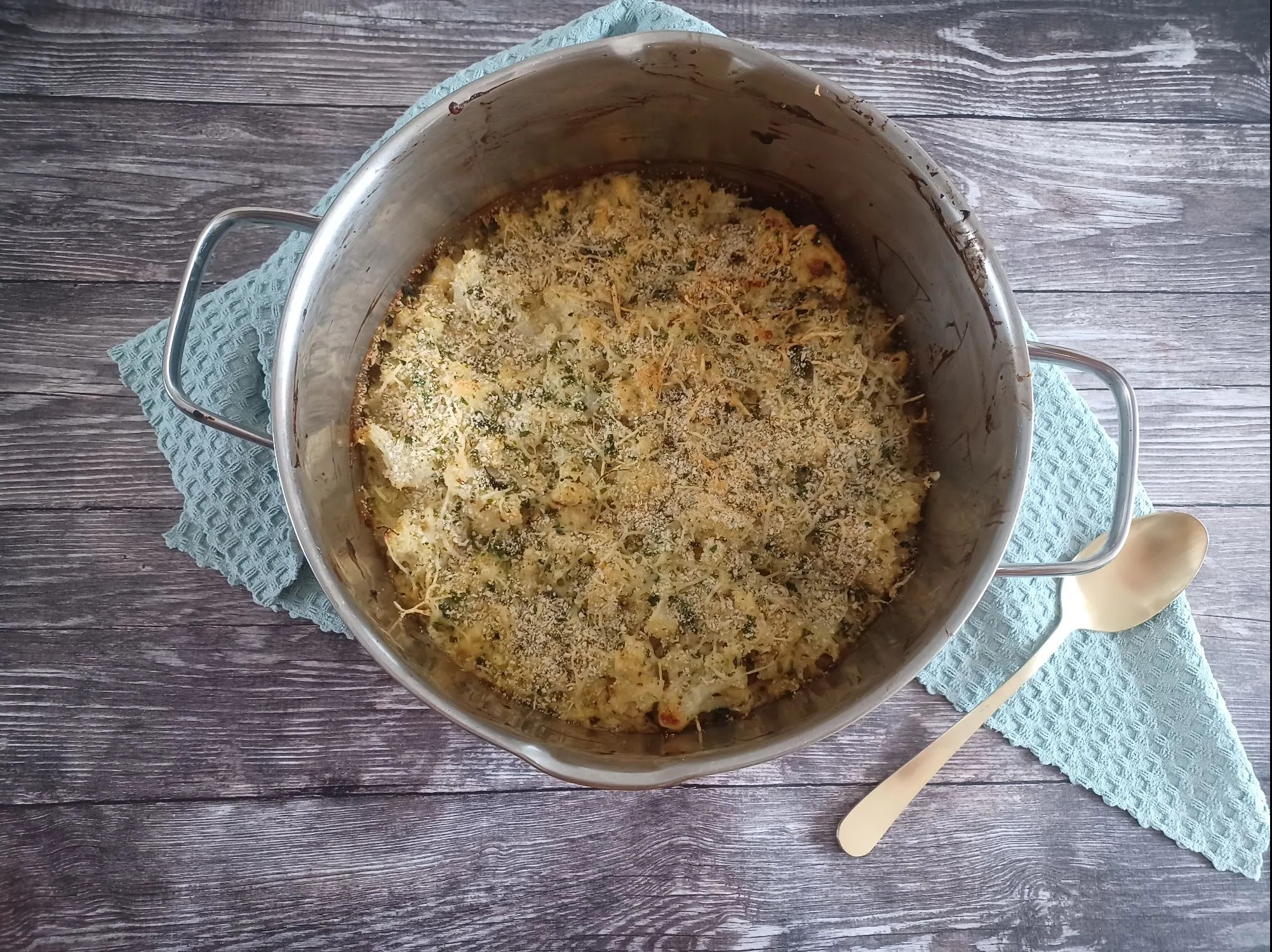 Gratin de chou-fleur à la moutarde