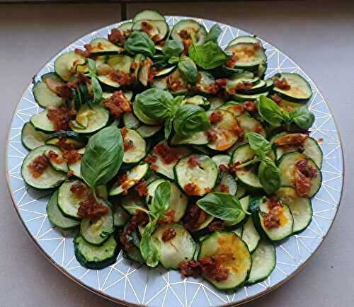 Courgettes moelleuses à la harissa