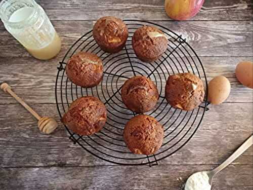 Muffins au miel et pommes