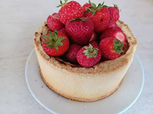Flan vanille fraises de Ju Chamalo