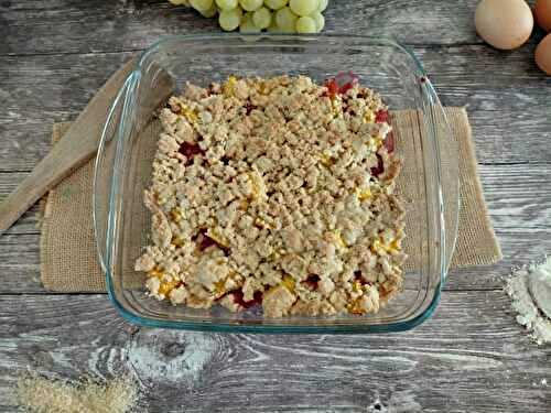Crumble mangue Framboise