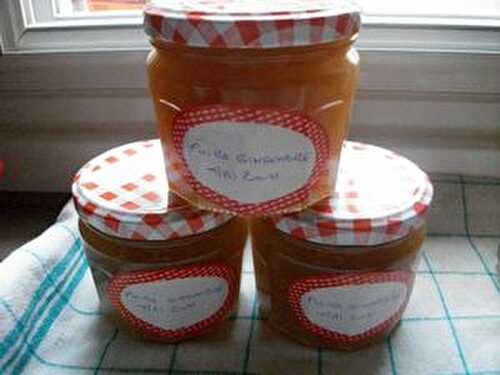 ********** CONFITURE POIRES GINGEMBRE **********