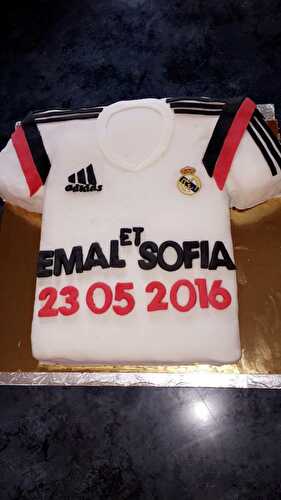 GATEAU MAILLOT DE FOOT REAL DE MADRID