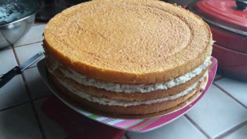 GENOISE DE BASE POUR GATEAU EN PATE A SUCRE