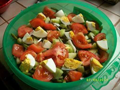 SALADE DE HARICOTS VERTS ET LEGUMES DIVERS