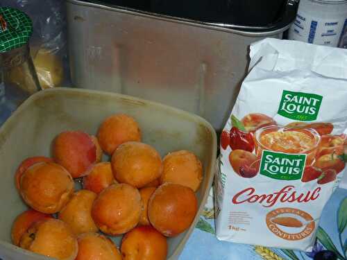 Confiture d'abricots en machine à pain