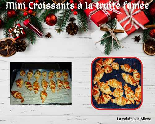 Mini croissants à la truite fumée