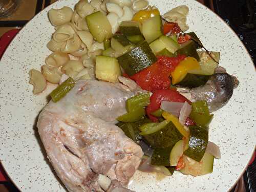 Poulet aux légumes en mijoteuse