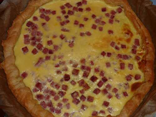 Quiche aux dés de jambon