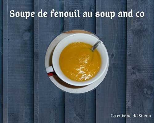 Soupe de fenouil au soup and co - La cuisine de Silena
