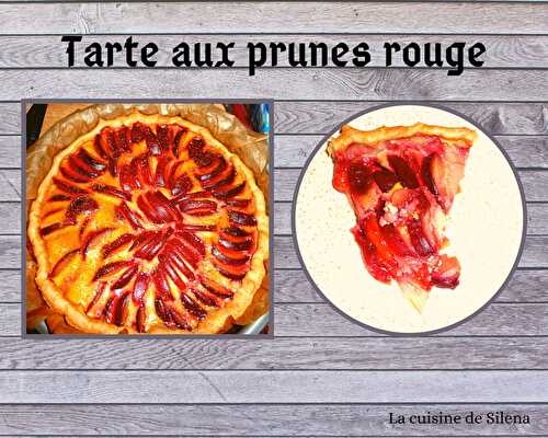 Tarte aux prunes rouges