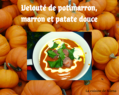 Velouté de potimarron, patate douce et marron au soup and co