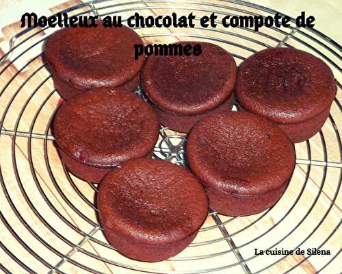 Moelleux au chocolat et compote de pommes