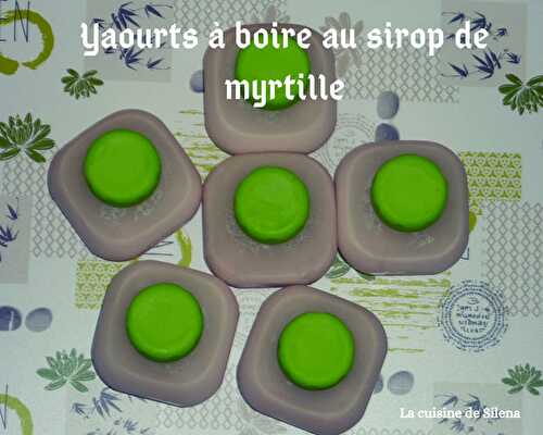 Yaourts à boire au sirop de myrtille avec la multidélices