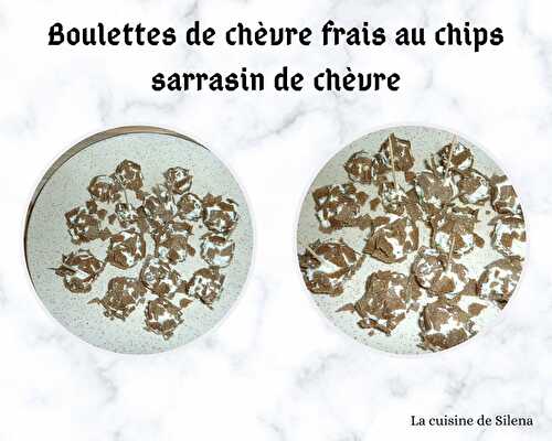 Boulettes de chèvre frais au chips de sarrasin (saveur chèvre)