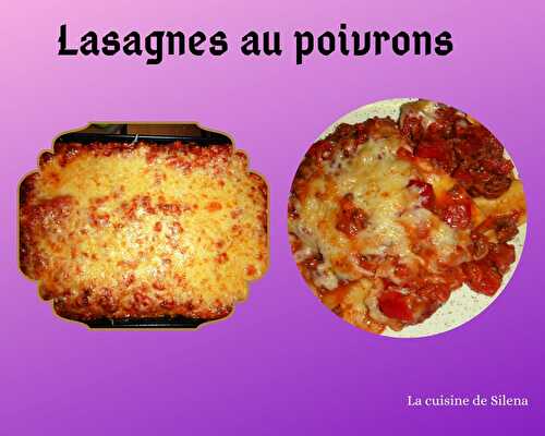 Lasagnes au poivron et viande hachée