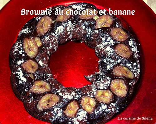 Brownie fondant chocolat banane