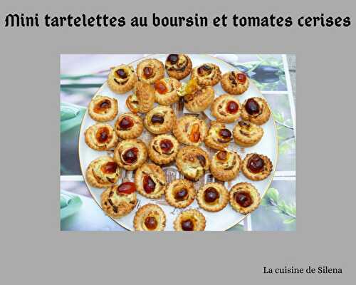 Mini tartelettes au boursin et tomates cerises