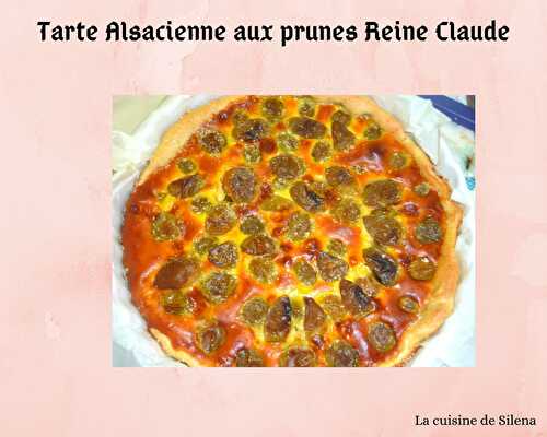 Tarte aux prunes Reine Claude façon alsacienne