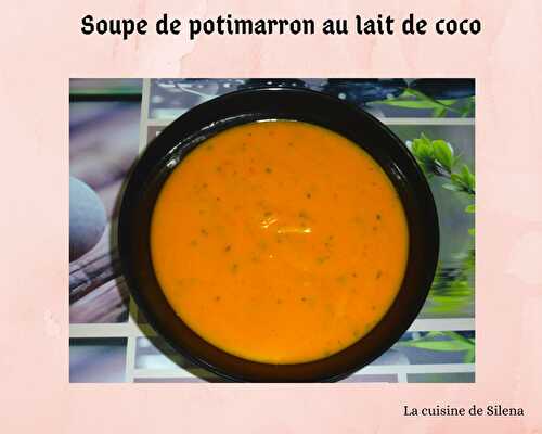 Soupe de potimarron au lait de coco