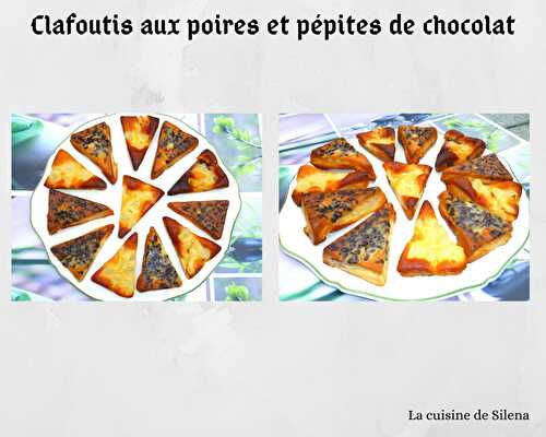 Clafoutis aux poires et pépites de chocolat