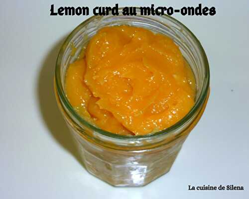 Lemon curd au micro-ondes