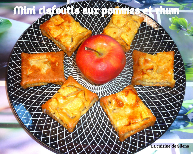 Mini clafoutis aux pommes et au rhum