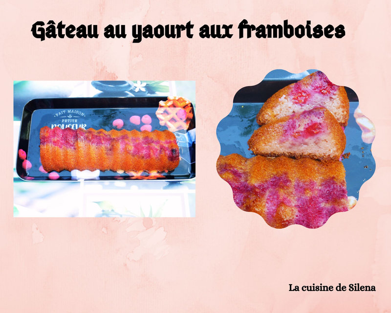 Gâteau au yaourt aux framboises