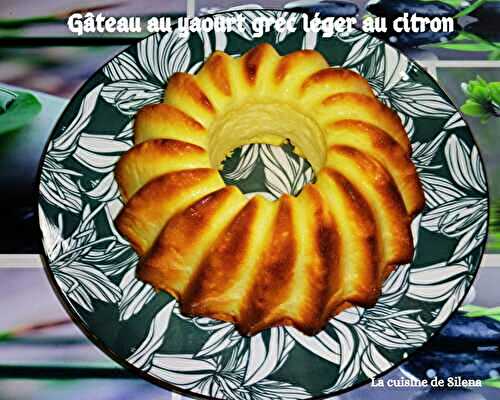 Gâteau au yaourt Grec ultra léger au citron 