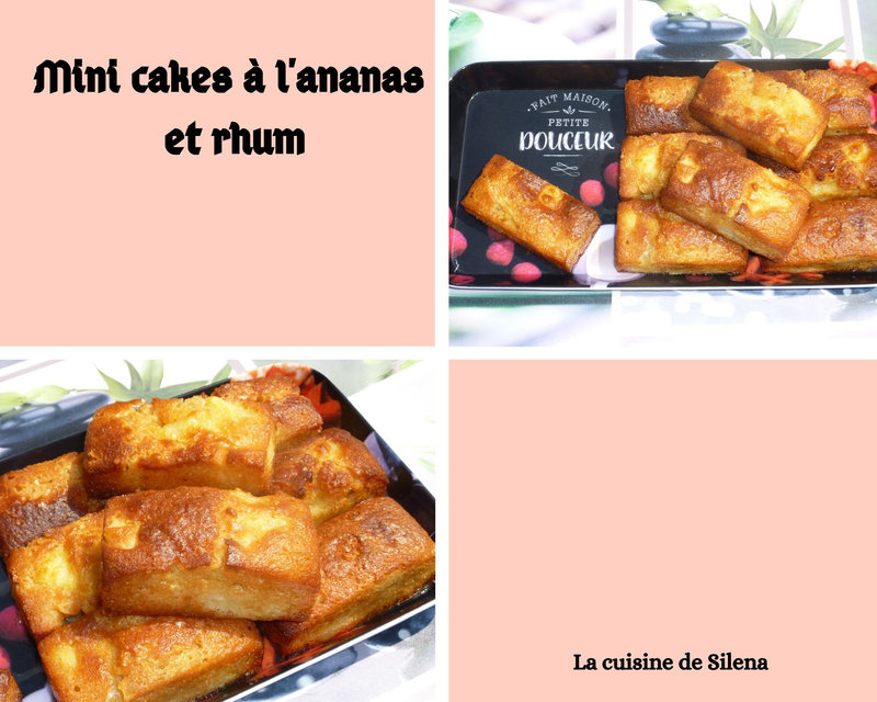 Mini cake à l'ananas et au rhum