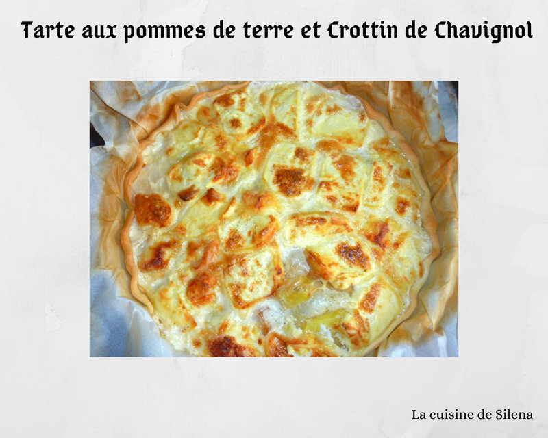 Tarte aux pommes de terre et crottin de Chavignol