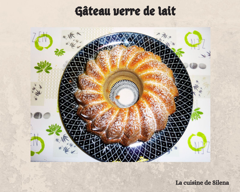 Gâteau verre de lait